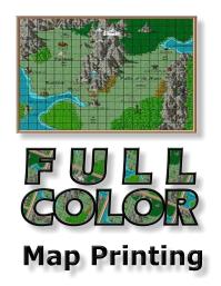 full color large format map printing service