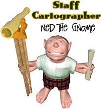 Ned the Gnome - our staff cartographer