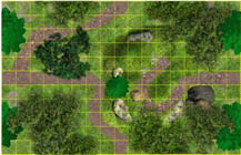 Woodland Path - Endless Terrain Battlemap sample
